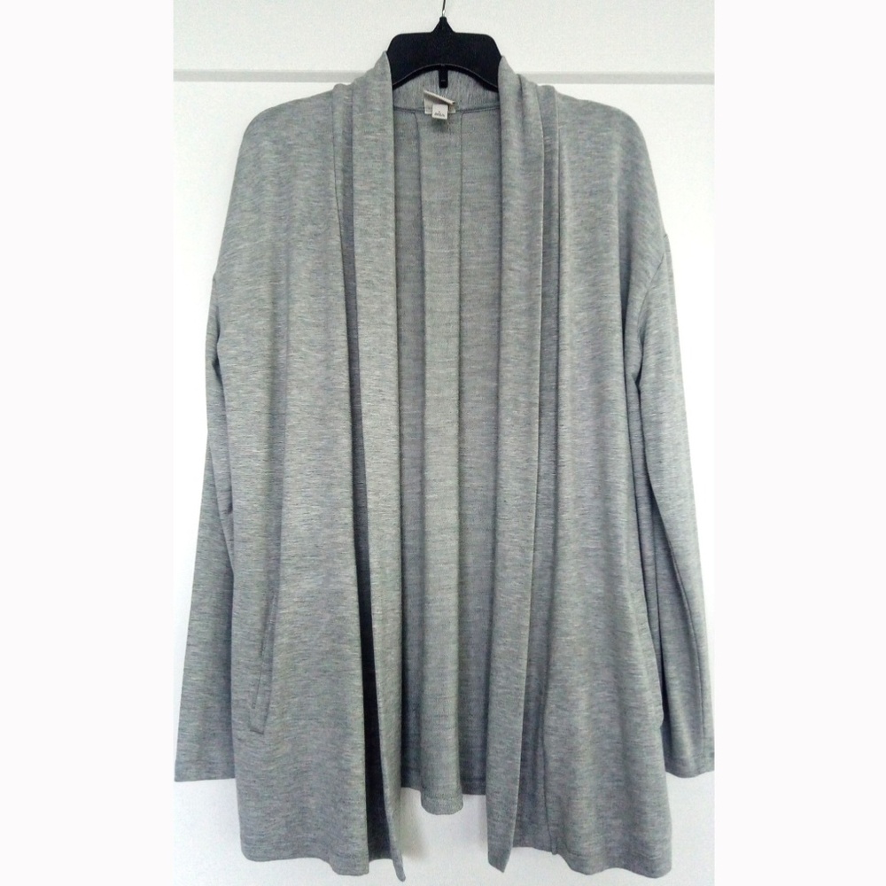 Gray Cardigan with Front Pockets